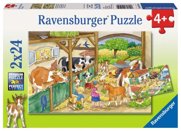 Bild von Puzzle 2x24T Landleben - 09195