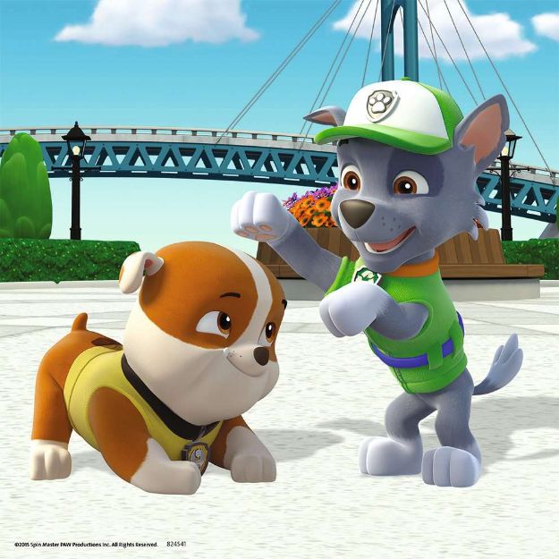 Bild von Puzzle 3x49T Paw Patrol Team auf 4 Pfoten - 09239
