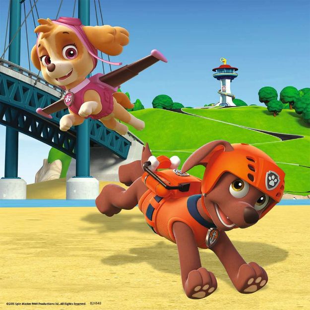 Bild von Puzzle 3x49T Paw Patrol Team auf 4 Pfoten - 09239