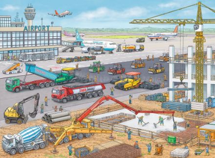 Zeige Details für Puzzle 100T XXL Baustelle am Flughafen - 10624 Bild von Puzzle 100T XXL Baustelle am Flughafen - 10624