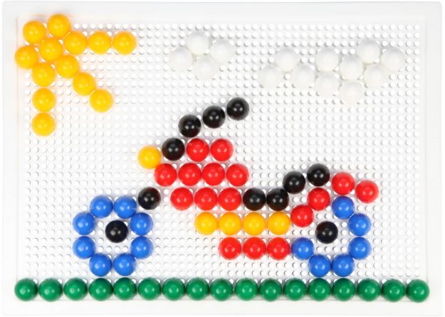 Bild von LENA Mosaik-Set 120 Stecker bunt 15mm - 35629