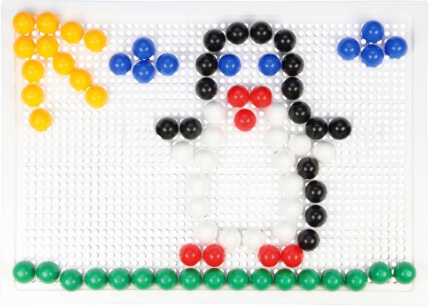 Bild von LENA Mosaik-Set 120 Stecker bunt 15mm - 35629