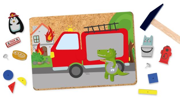 Bild von Hammerspiel Feuerwehr 20 Platten + 20 Sonderteile - 65836