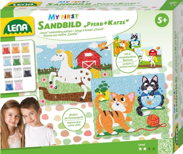Bild von Lena Sandbilder Tiere 2 Motive 11 Farben - 42670