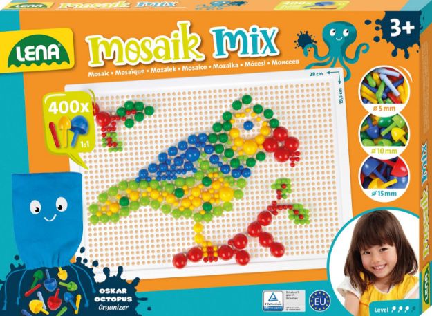 Bild von LENA Mosaik Set color Mix 400 Stecker - 35594