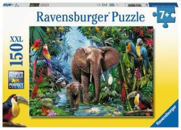 Bild von Puzzle 150T XXL Dschungelelefanten - 12901
