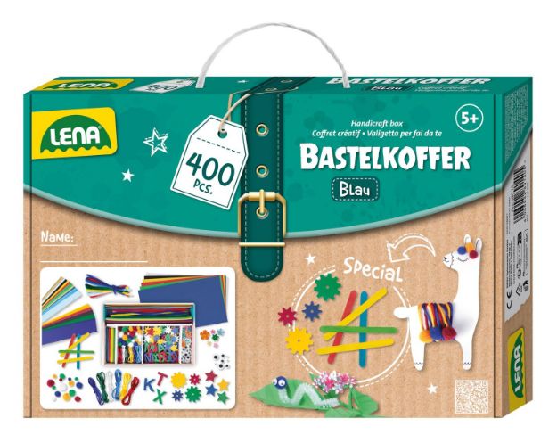 Bild von LENA Bastelkoffer blau 400 Teile - 42715