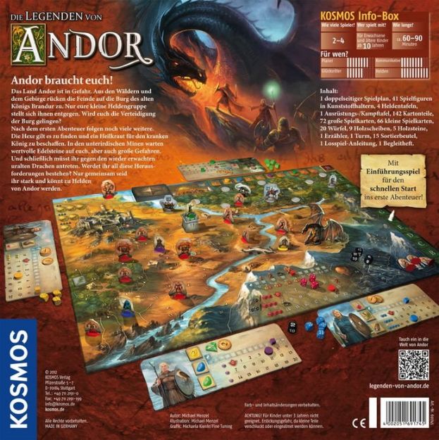 Bild von Kosmos Die Legenden von Andor Kennerspiel des Jahres 2013 - 691745