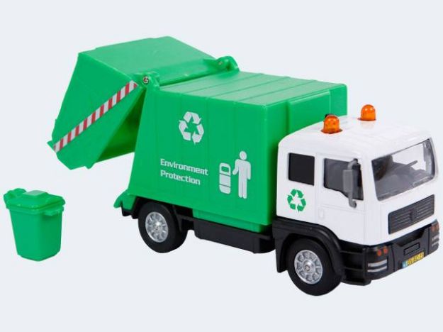 Bild von Müllwagen 15cm Rückzug Licht Sound - 510705