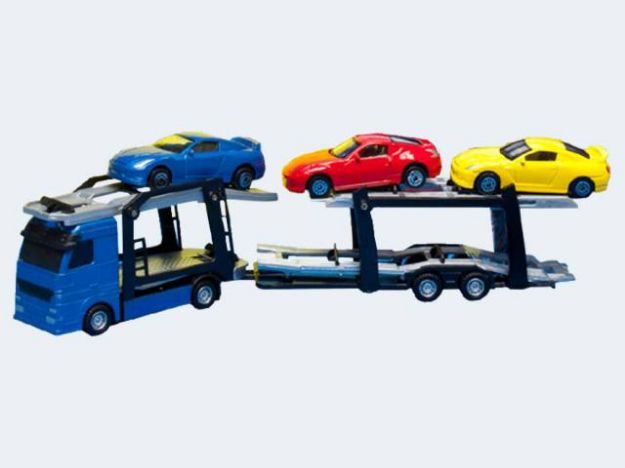 Bild von Autotransporter/3Auto Met 1:60 25cm HBL - Pro Bestellung wird eine von 2 Varianten per Zufallsprinzip zugesendet! - 541756