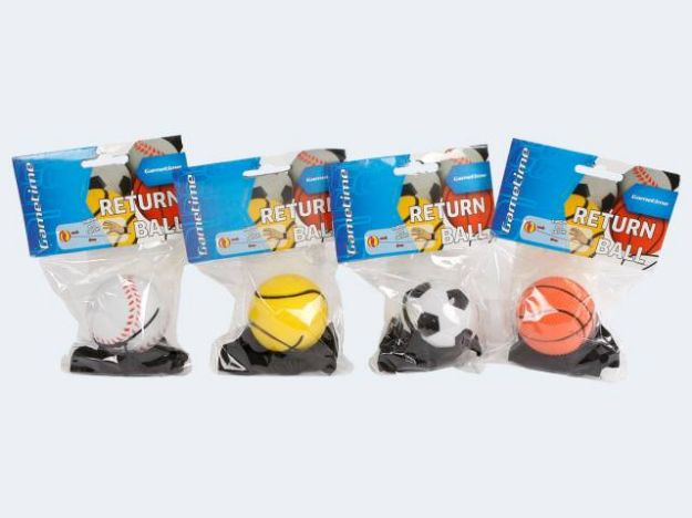 Bild von Returnball Gametime 6cm Gummischnur 100cm  - Ein Stück wird nach dem Zufallsprinzip zugesendet!- 620218