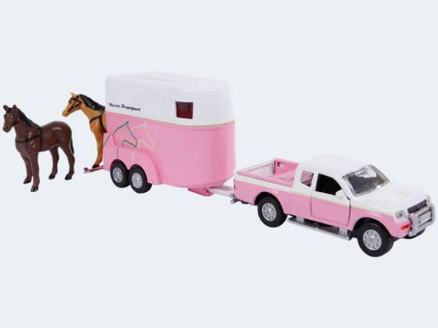 Bild von Mitsubishi mit Pferdeanhänger 27cm - 520124