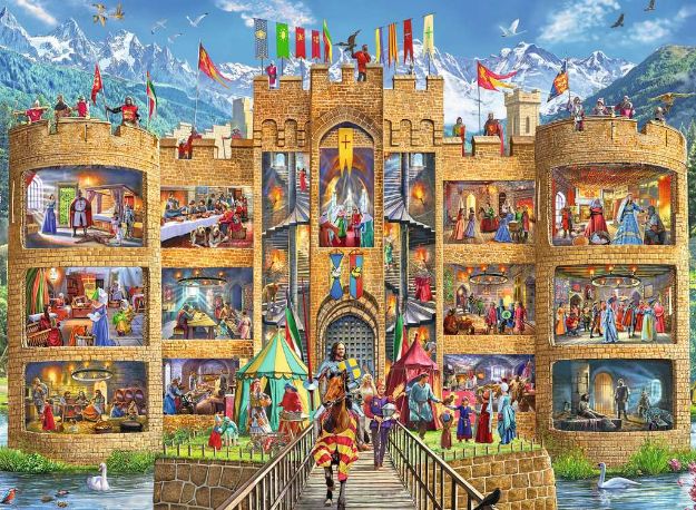 Bild von Ravensburger 12919 Puzzle Blick in die Ritterburg 150 Teile