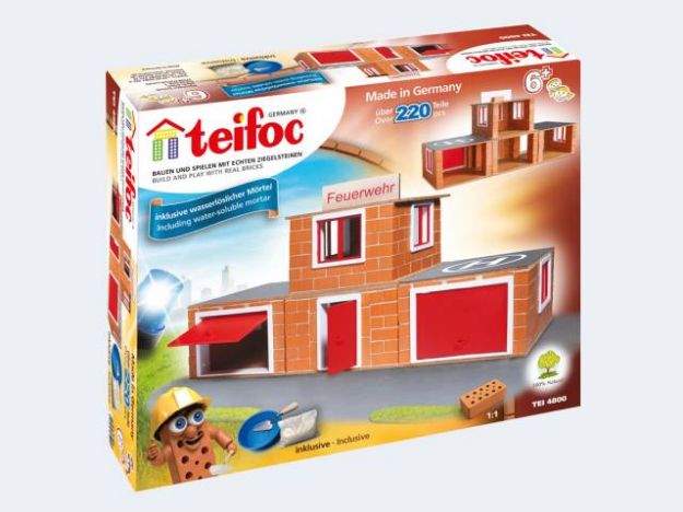Bild von Teifoc Klassik Set Feuerwehr 220 Teile - Tei 4800