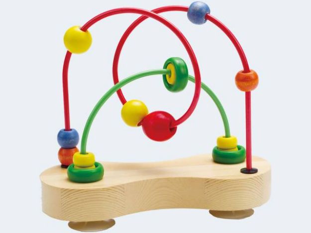 Bild von Hape Motorikschleife Double Bubble Holz/Metal - E1801