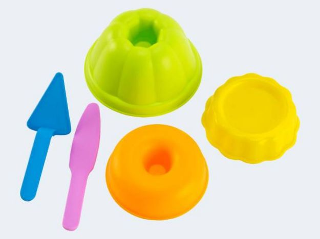 Bild von Hape 5 Sandformen Backstube im Netz - E4055