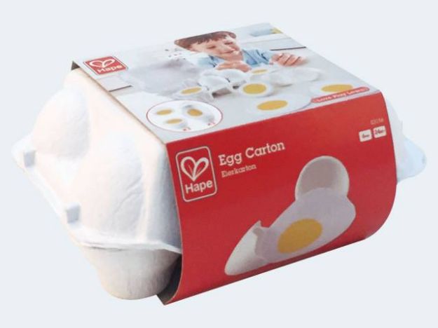 Bild von Hape Eierkarton 6 Eier zum Zerschneiden - E3156