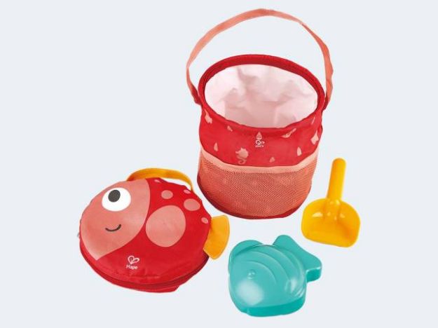 Bild von Hape Strand Spielset 4tlg faltbare Stofftasche - E4093