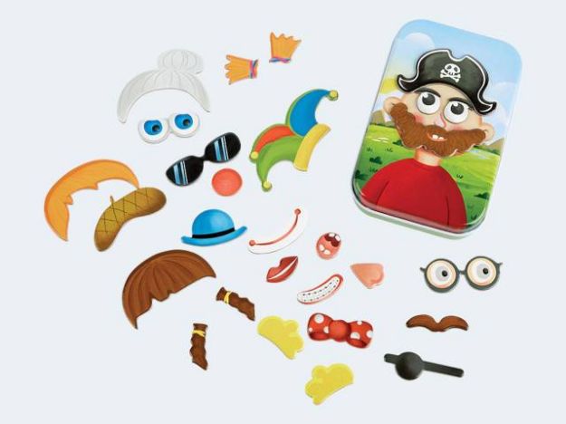 Bild von Hape Metallbox Magnetspiel lustige Gesichter - E0476
