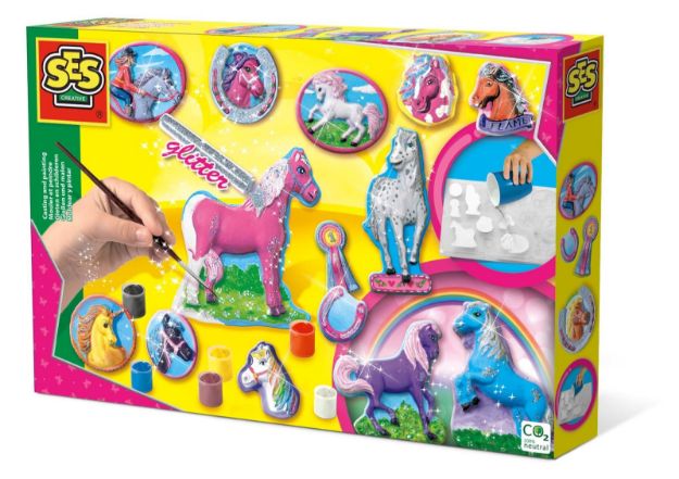 Bild von SES Pferde gießen und anmalen mit Glitter - 01155
