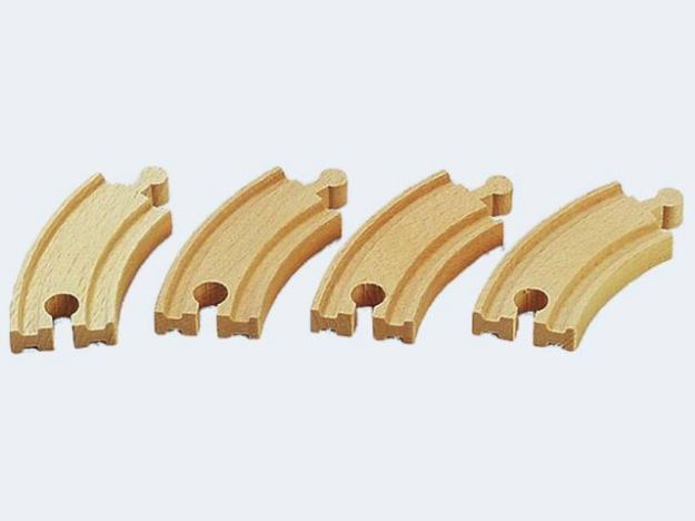 Bild von BRIO 4 Gleise gebogene 90mm - 33337