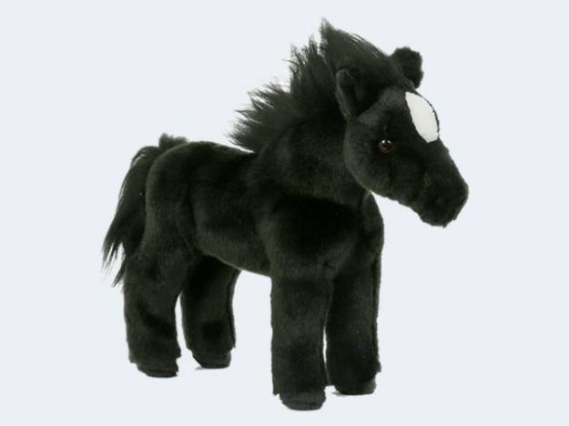 Bild von SEMO Plüsch Pferd schwarz 30cm - HSV-12TK03