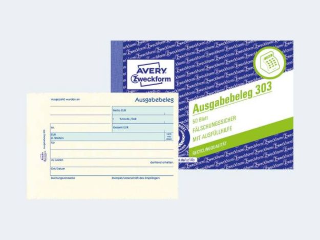 Bild von Ausgabebeleg 303 A6/50Bl