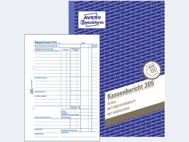 Bild von Kassenbericht 305 A5/50Bl