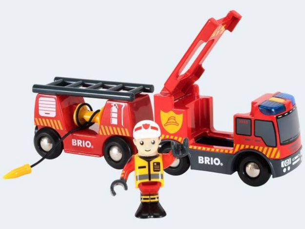 Bild von BRIO Feuerwehr Leiterfahrzeug mit Licht und Ton - 33811