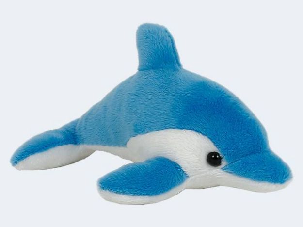 Bild von SEMO Petties Delfin, blau/weiß 13cm - DFLL06-3