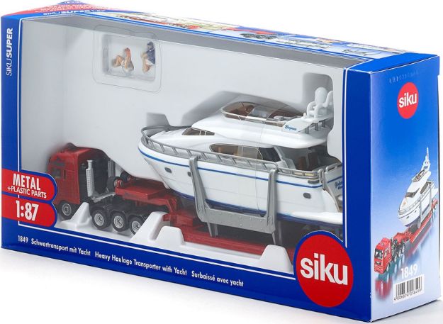 Bild von SIKU 1849 Schwertransport mit Yacht 1:87