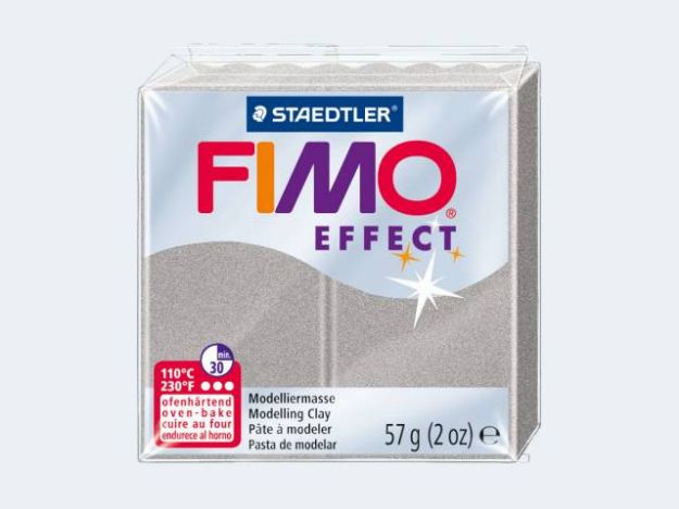 Bild von Fimo Soft 57g pearl light silver effect Farben - 8020-817