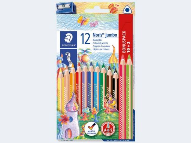Bild von Farbstift Noris Jumbo 10 und 2 - 128NC12P1