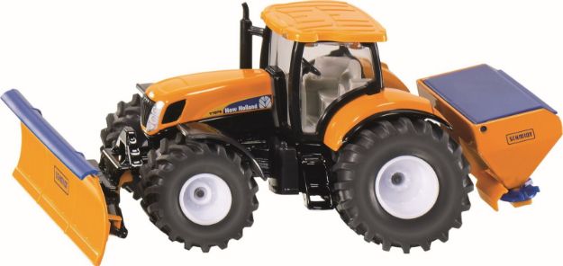 Bild von SIKU 2940 Traktor mit Räumschild und Streuer