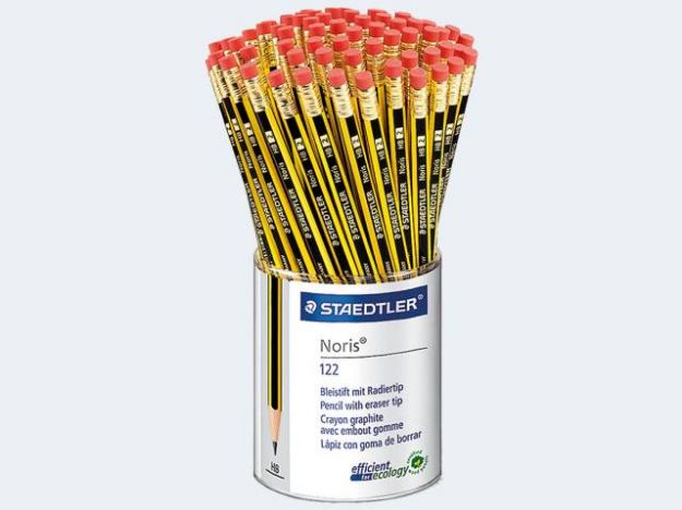 Bild von Bleistift Noris HB mit Gummitip - Eine Verkaufseinheit = 72 Stück - 122KP72