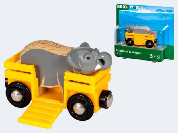 Bild von BRIO Tierwaggon Elefant - 33969