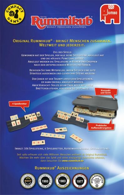 Bild von Jumbo 03942 Travel Rummikub