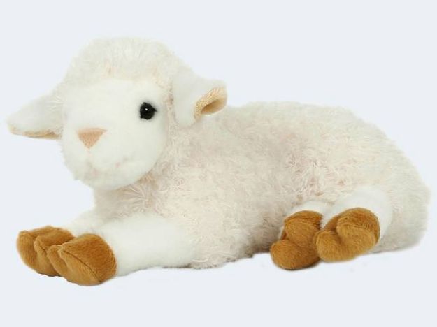Bild von SEMO Plüsch Lamm liegend 23cm - LMV-09LC02