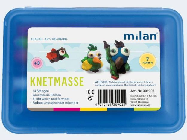 Bild von Milan Knete Schulbox blau - 309002
