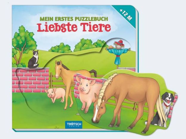 Bild von Puzzlebuch Tiere 2J 8S 5 Puzzle/1 Teil 14x14cm - 52787