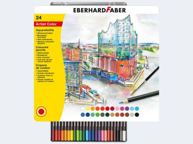 Bild von 24 Aquarellbuntstifte Artist Color im Etui - 516025