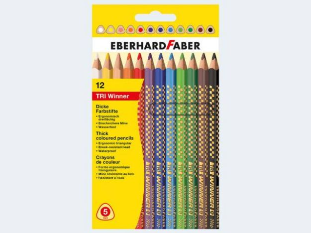 Bild von 12 Farbstifte Tri WINNERim Kartonetui dreiflächig - 518412
