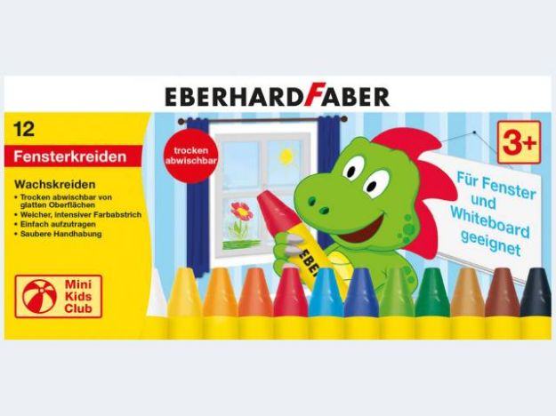 Bild von 12 Wachsmalkreiden für Fenster - 524112