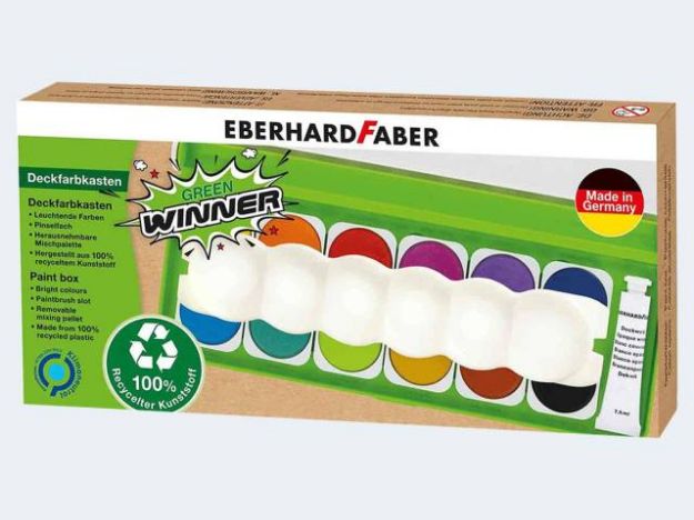 Bild von Deckfarbkasten Green Winner 12er Deckweiss - 578313