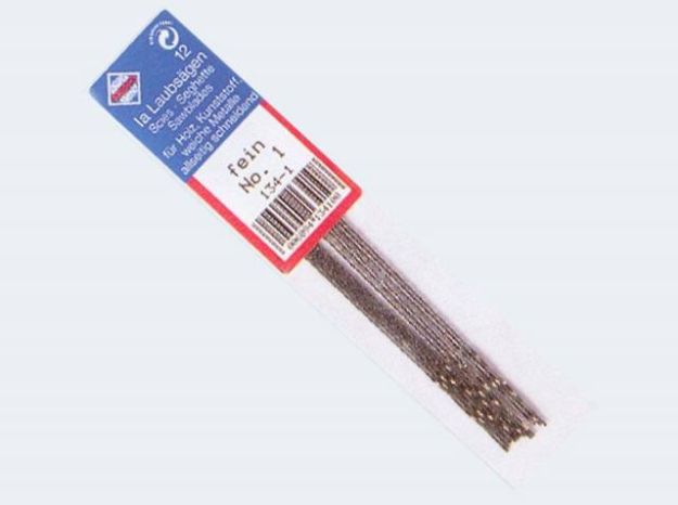 Bild von 12 Laubsägen Nr 1 rund Feder - 134-1