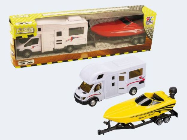 Bild von Wohnmobil+Bootshänger 36cm Freilauf - 30007