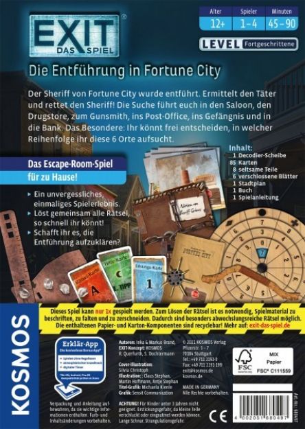 Bild von Kosmos EXIT - Die Entführung in Fortune City (F) - 680497