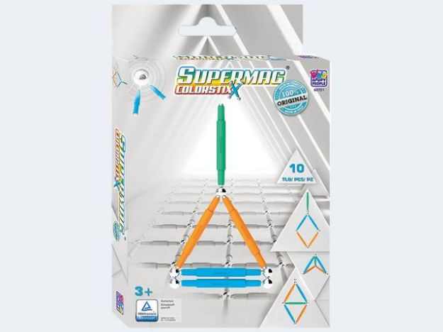 Bild von Supermag Colorstix 10 Teile - Magnetspielzeug - 60751