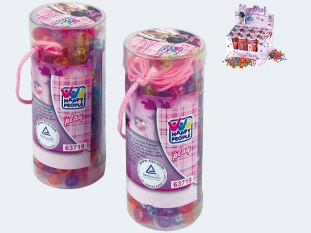 Bild von Perlen in Dose mit Band - Eine Packung wird nach dem Zufallsprinzip zugesendet! - 63719