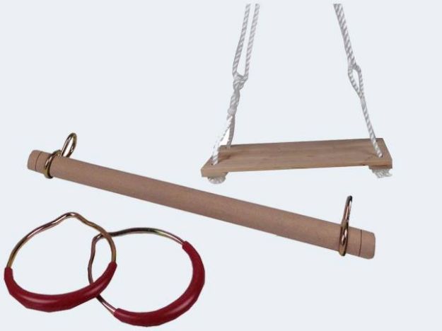 Bild von Turn-Schaukel-Set Ringe Trapez 60KG GS/TÜV 40x14cm - 73207